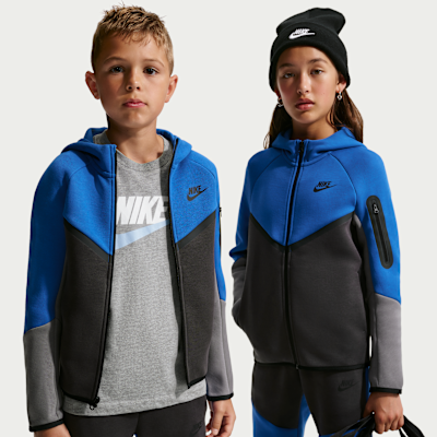 Nike Sportswear Tech Fleece Big Kids' Full-Zip Hoodie. Nike.com